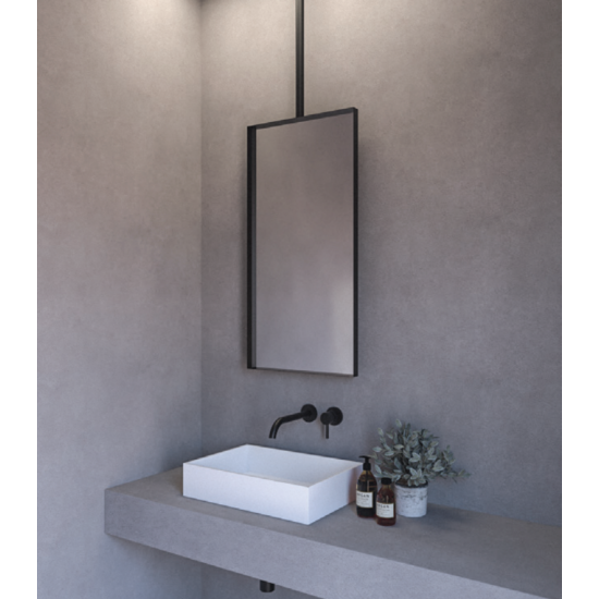 Κρεμαστός Καθρέπτης Iron Ceiling 45x90 εκ. Ορθογώνιος Bronze (Μπρονζέ)